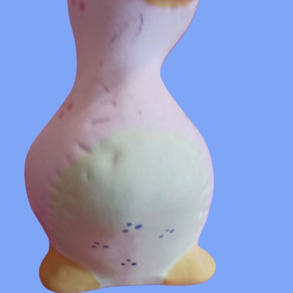 Vintage Quilted Ceramic Duck Figurines Set Of Two Pastel Colors - Picture 7 of 11